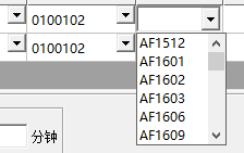 cgridctrl 单元格下拉，单元格事件